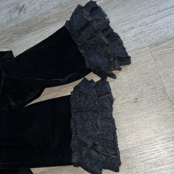 📌Rumies Women's Black Velvet Victorian Steampunk Tail Jacket size14 - Picture 11 of 12